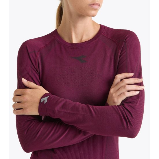 DIADORA - T-shirt a maniche lunghe Stratozero donna