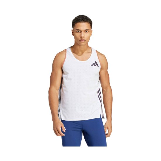 ADIDAS - DÉBARDEUR ÉLITE ATHLÈTE HOMME BLANC