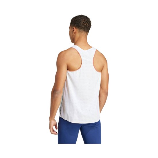 ADIDAS - DÉBARDEUR ÉLITE ATHLÈTE HOMME BLANC