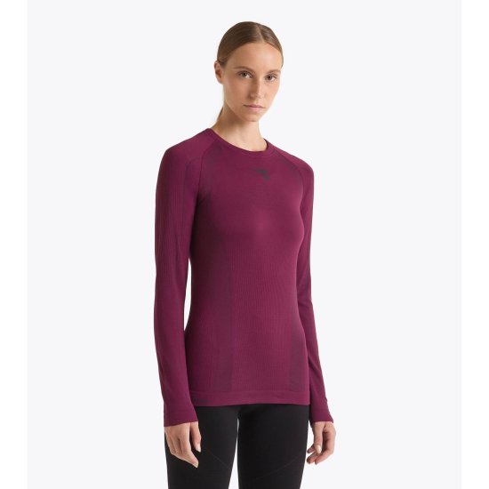 DIADORA - T-shirt a maniche lunghe Stratozero donna