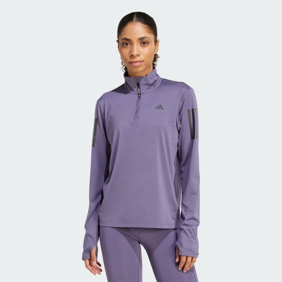 ADIDAS - Polaire demi-zip Pwn the Run femme