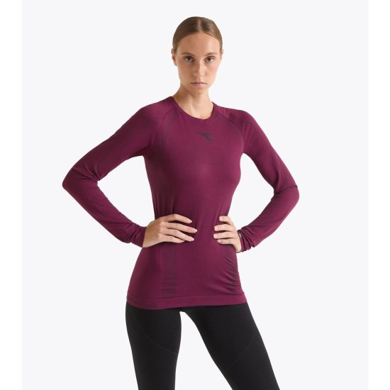 DIADORA - T-shirt a maniche lunghe Stratozero donna