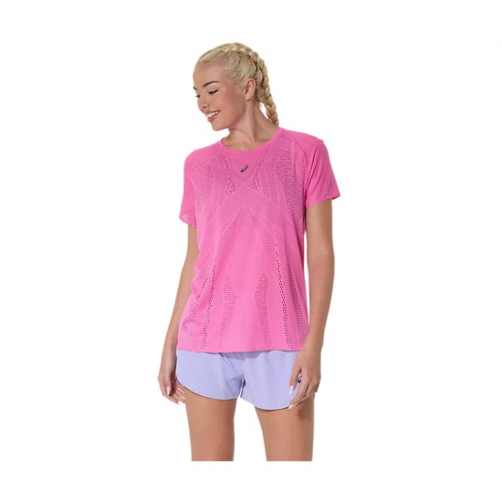 ASICS - T-SHIRT MANCHES COURTES METARUN FEMME ROSE
