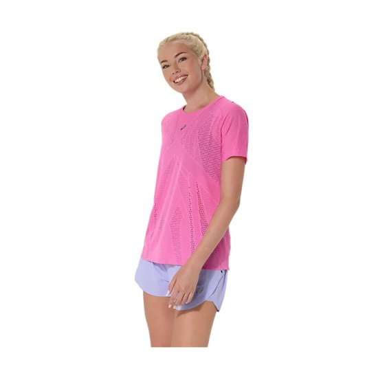 ASICS - T-SHIRT MANCHES COURTES METARUN FEMME ROSE