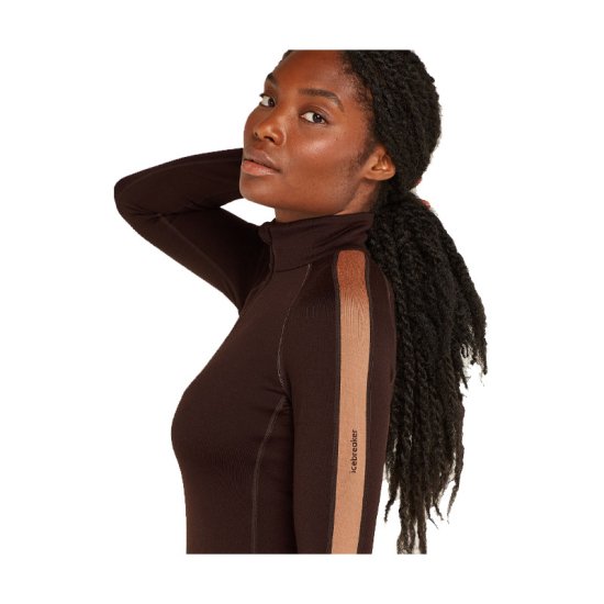 ICEBREAKER - SOTTOSTRATO ZONEKNIT MERINO 260 MEZZA ZIP DONNA