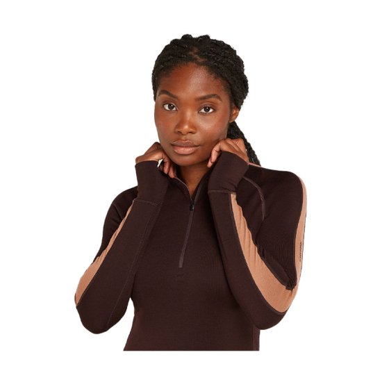 ICEBREAKER - SOTTOSTRATO ZONEKNIT MERINO 260 MEZZA ZIP DONNA