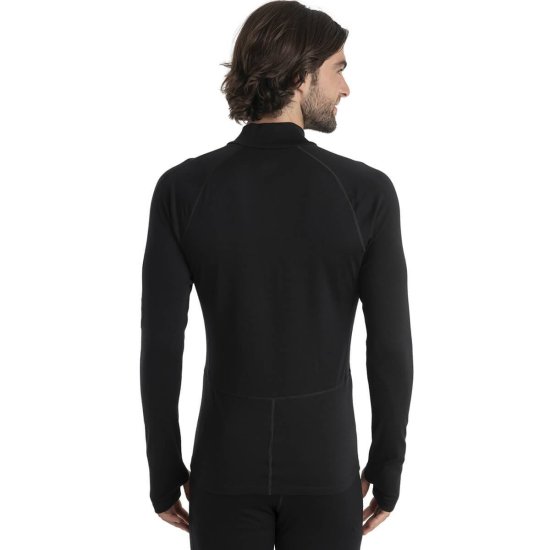 ICEBREAKER - SOUS-COUCHE MÉRINOFINE POLAR 300 DEMI-ZIP HOMME