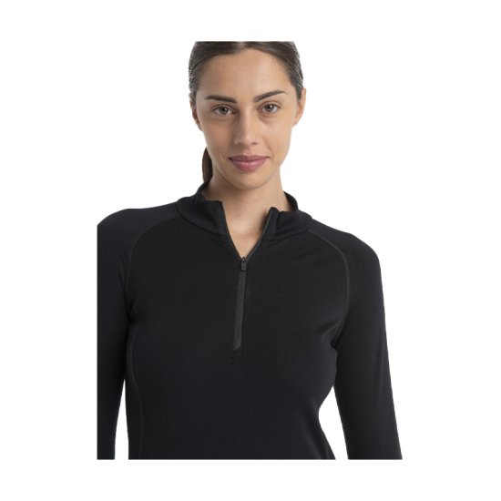 ICEBREAKER - SOUS-COUCHE MÉRINOFINE POLAR 300 DEMI-ZIP FEMME