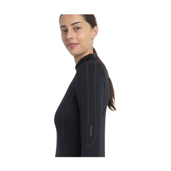 ICEBREAKER - SOUS-COUCHE MÉRINOFINE POLAR 300 DEMI-ZIP FEMME