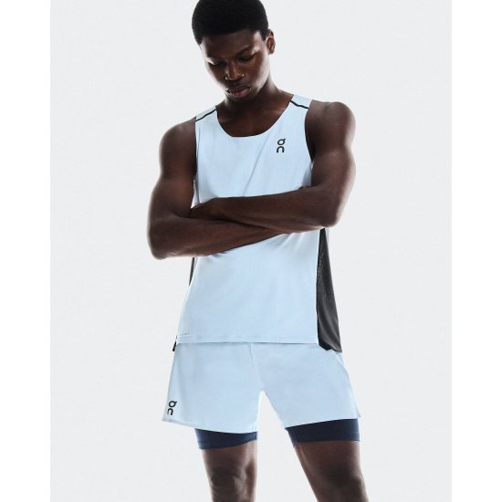 ON - SHORT 2 EN 1 PERFORMANCE 5" HOMME