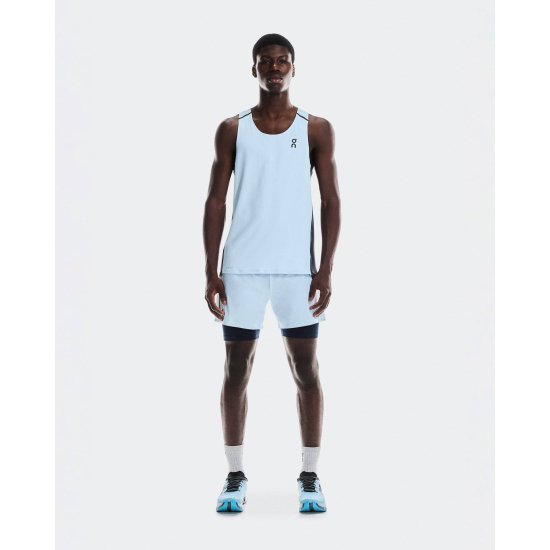 ON - SHORT 2 EN 1 PERFORMANCE 5" HOMME