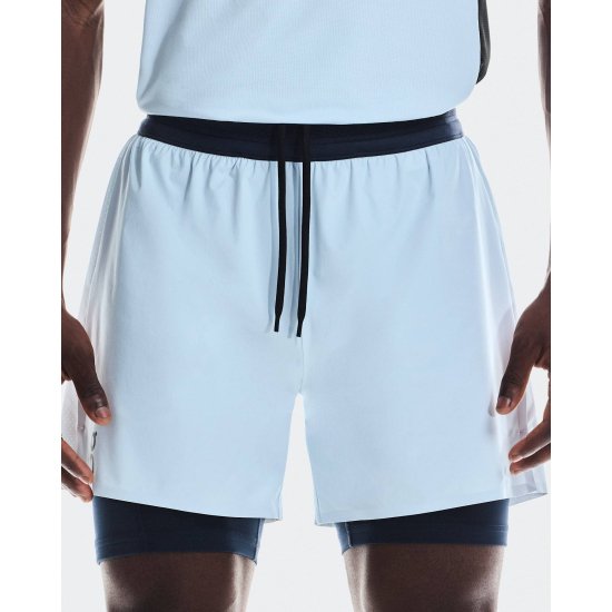 ON - SHORT 2 EN 1 PERFORMANCE 5" HOMME