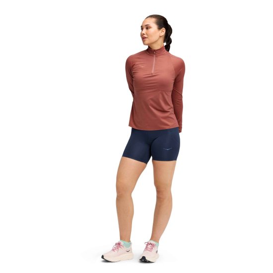 HOKA - HAUT MANCHES LONGUES DEMI-ZIP GLIDETECH femme
