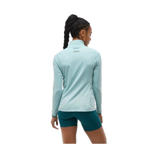 HOKA - Maglia a maniche lunghe mezza-zip GLIDETECH donna