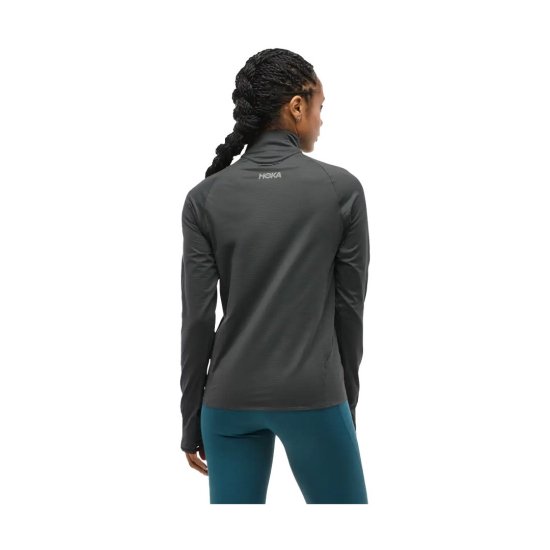 HOKA - HAUT MANCHES LONGUES DEMI-ZIP GLIDETECH femme