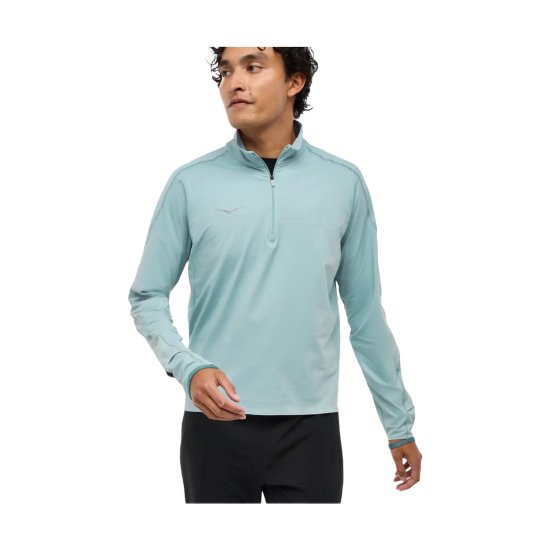 HOKA - HAUT MANCHES LONGUES DEMI-ZIP GLIDETECH HOMME