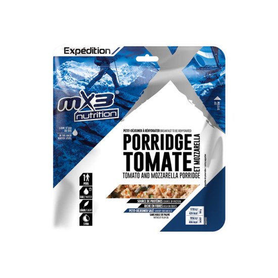MX3 - PLAT LYOPHILISÉ - PORRIDGE TOMATE ET MOZZARELLA