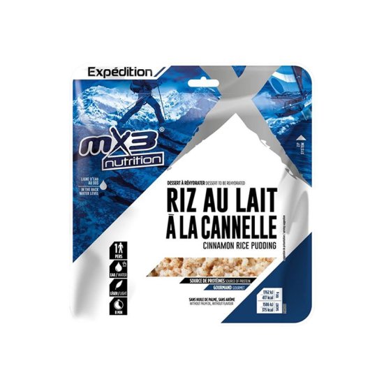 MX3 - DESSERT LYOPHILISÉ - RIZ AU LAIT À LA CANNELLE