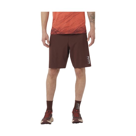 SALOMON - Pantaloncino S/LAB Ultra 2 in 1 da uomo Cioccolato Decadente