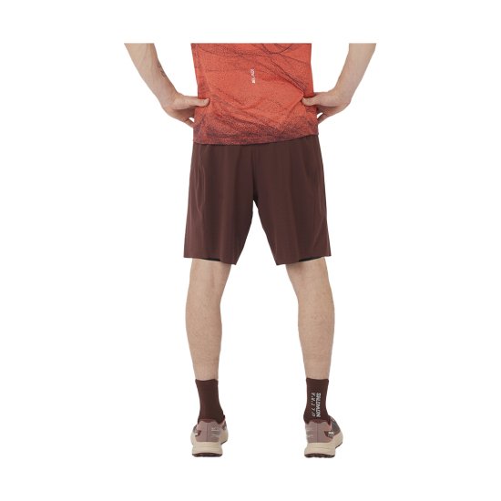 SALOMON - Pantaloncino S/LAB Ultra 2 in 1 da uomo Cioccolato Decadente