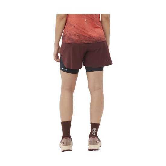 SALOMON - SHORT S/LAB ULTRA 2 EN 1 FEMME decadent chocolate