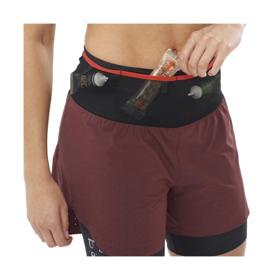 SALOMON - SHORT S/LAB ULTRA 2 EN 1 FEMME decadent chocolate