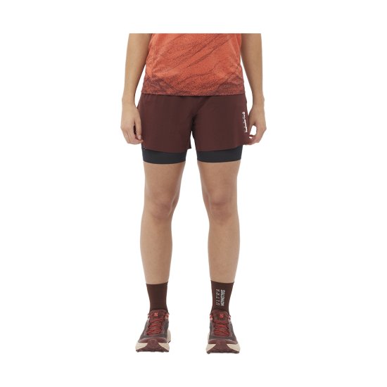 SALOMON - SHORT S/LAB ULTRA 2 EN 1 FEMME decadent chocolate