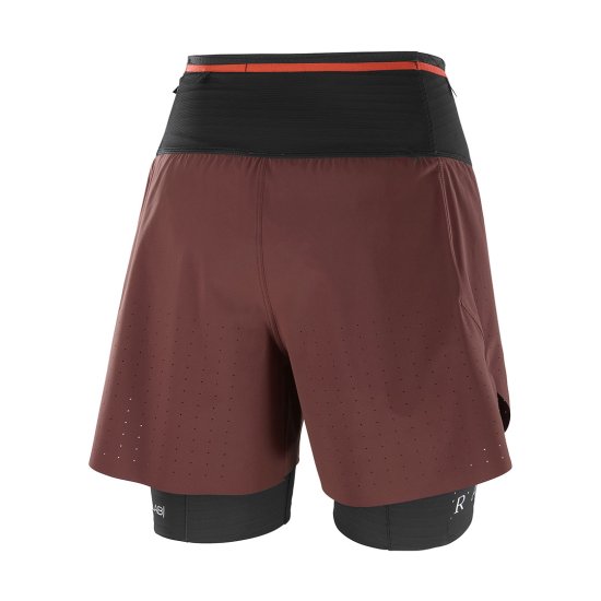 SALOMON - SHORT S/LAB ULTRA 2 EN 1 FEMME decadent chocolate