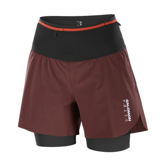 SALOMON - SHORT S/LAB ULTRA 2 EN 1 FEMME decadent chocolate