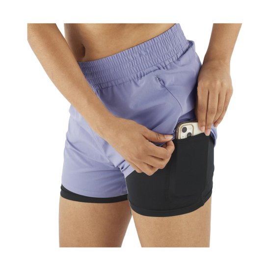 SALOMON - Short SHKout CORE 2-en-1 4" femme