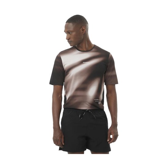 SALOMON - T-shirt SHKout Core uomo Coffee Bean / IRON