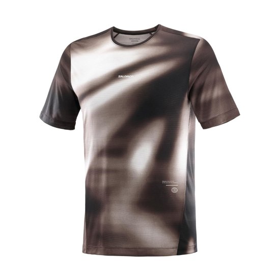 SALOMON - T-shirt SHKout Core uomo Coffee Bean / IRON