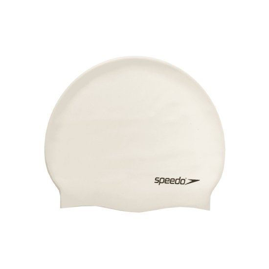 SPEEDO - BONNET DE BAIN FLAT SILICONE P12 BLANC