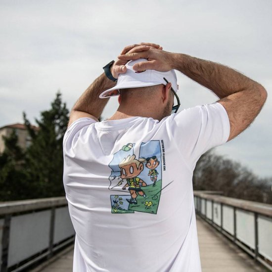 BV SPORT - T-SHIRT TECHNIQUE DBDB BLANC HOMME