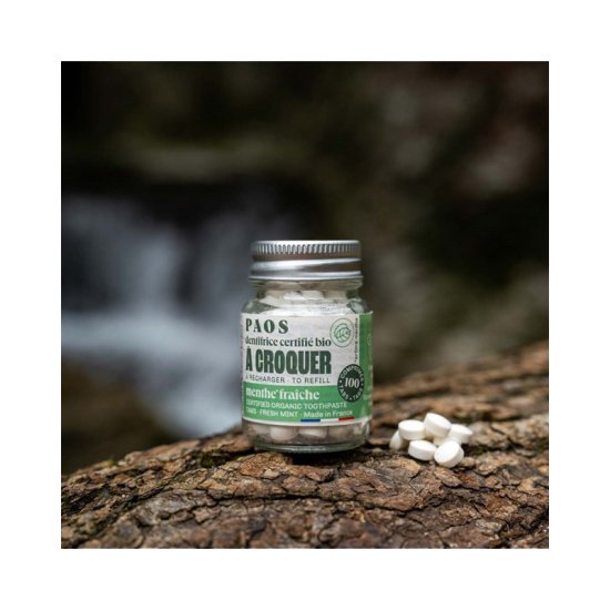 PAOS - DENTIFRICE À CROQUER BIO MENTHOL