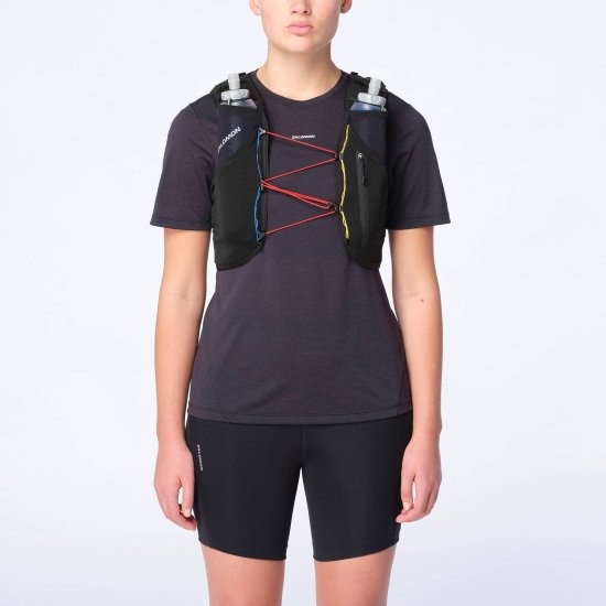 SALOMON - SAC D'HYDRATATION ADV SKIN 5 RACE FLAG AVEC FLASQUES