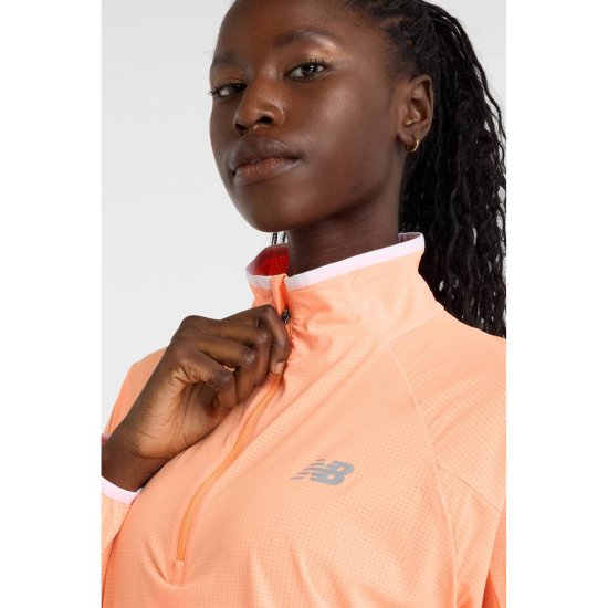 NEW BALANCE - MAGLIA ULTRA LIGHT MEZZA ZIP DONNA