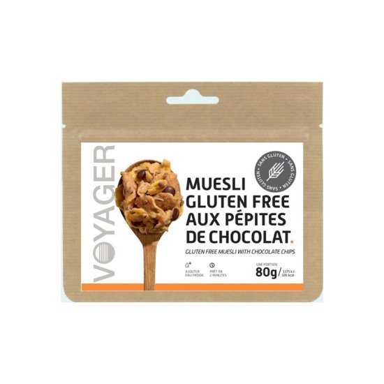 VOYAGER - PETIT-DÉJEUNER LYOPHILISÉ - MUESLI SANS GLUTEN AUX PÉPITES