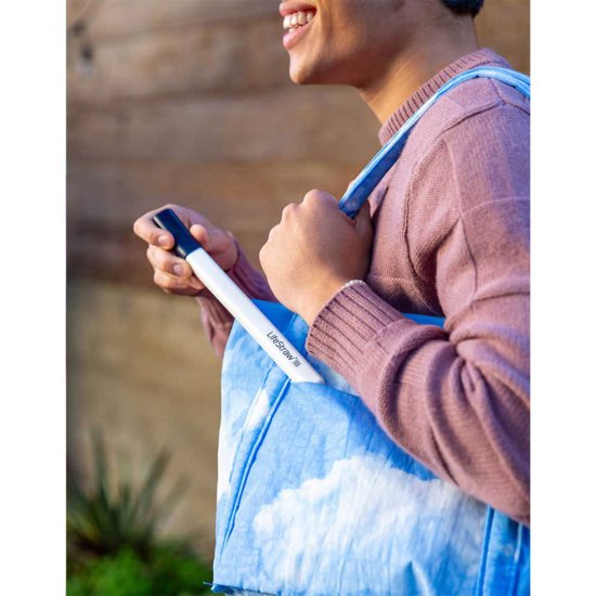 LIFESTRAW - Paille filtrante en acier avec étui de transport
