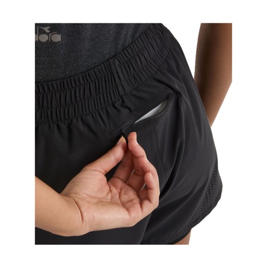 DIADORA - PANTALONCINO 2 IN 1 5'' RUN CREW DONNA