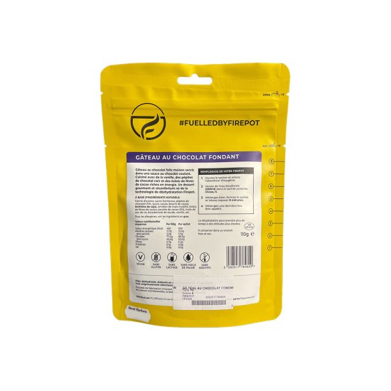 FIREPOT - Dessert lyophilisé - Gâteau au chocolat fondant
