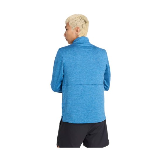 NEW BALANCE - T-SHIRT ATHLETICS HEAT GRID 1/2 ZIP UOMO
