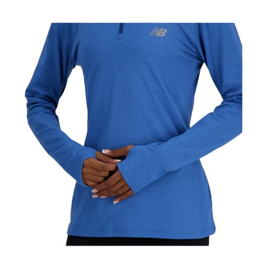NEW BALANCE - PULL SPORT ESSENTIALS SPACE DYE 1/4 ZIP FEMME