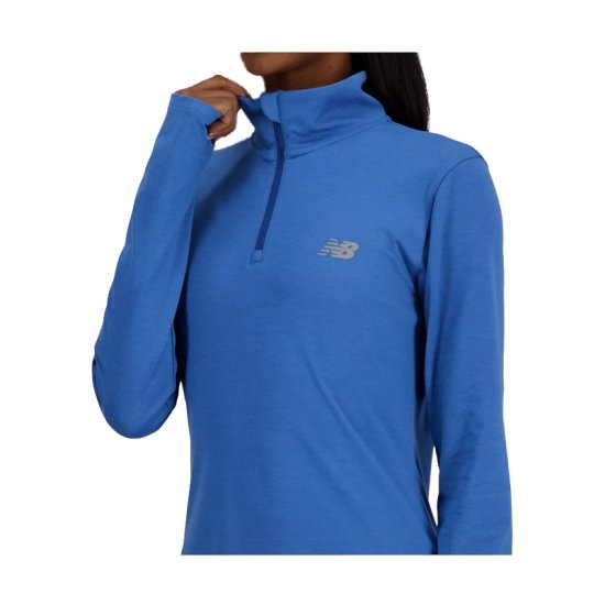 NEW BALANCE - PULL SPORT ESSENTIALS SPACE DYE 1/4 ZIP FEMME