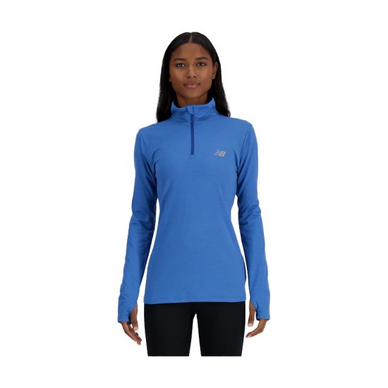 NEW BALANCE - PULL SPORT ESSENTIALS SPACE DYE 1/4 ZIP FEMME