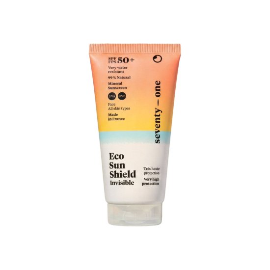 SEVENTY ONE - CRÈME SOLAIRE SPF 50+ ECO SUN SHIELD INVISIBLE
