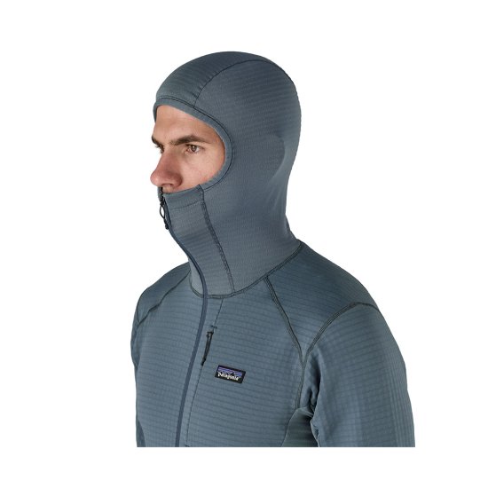 PATAGONIA - PILE R1 PULL-OVER CON CAPPUCCIO UOMO