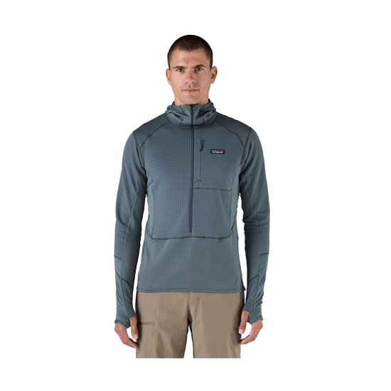 PATAGONIA - PILE R1 PULL-OVER CON CAPPUCCIO UOMO