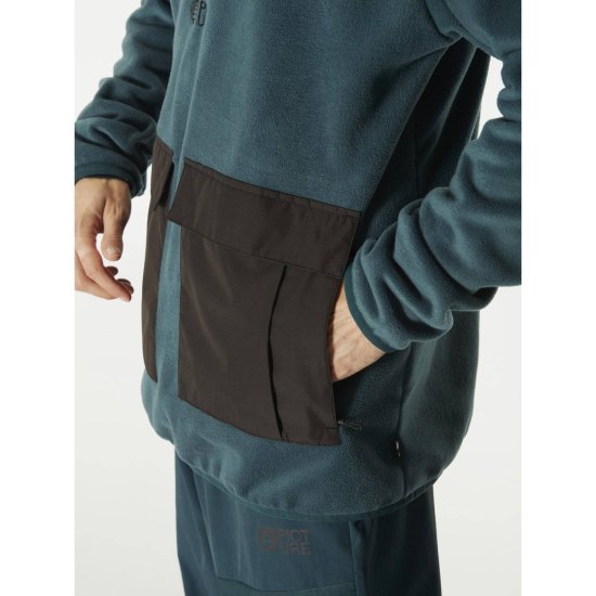 PICTURE - PILE HUSIO 1/4 ZIP TECH UOMO