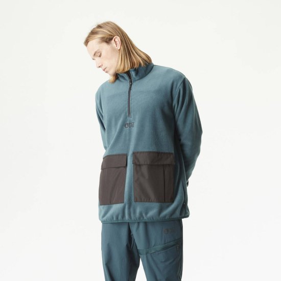 PICTURE - PILE HUSIO 1/4 ZIP TECH UOMO